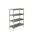 Prairie View Industries N246048-4 Complete 4 Tier Shelving Units- 60 x 24 x 48 in. A246048-4